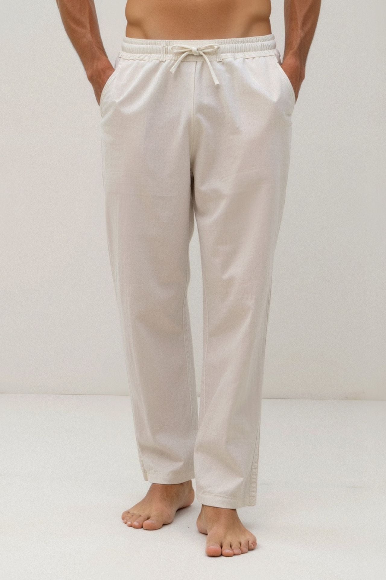 NOBA Cotton & Linen Blend Drawstring Pants