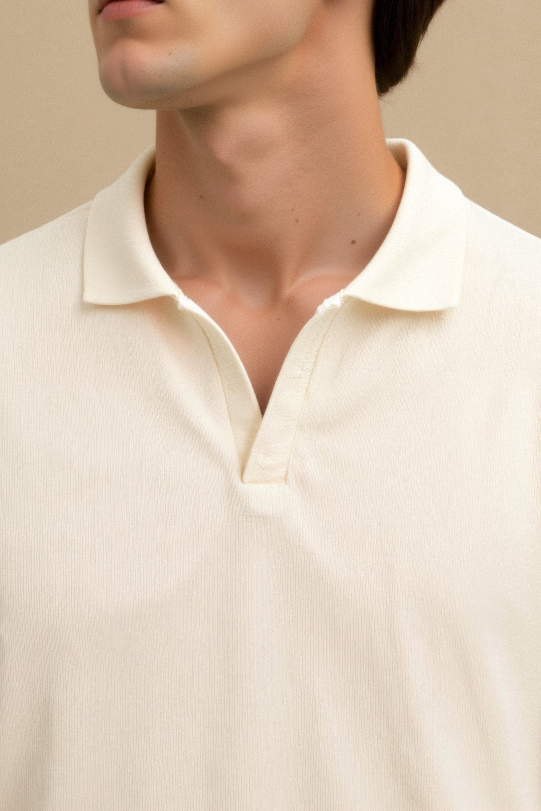 NOBA Woolen Structure Polo T-Shirt