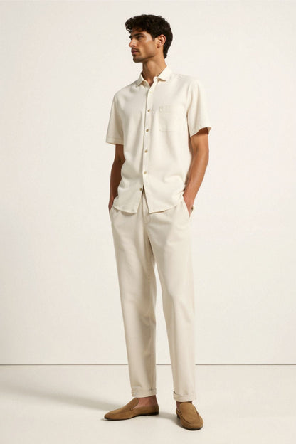 NOBA Regular Fit Linen Loose Pants