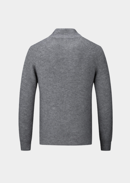 100% Merino Wool ZIPPED CARDIGAN
