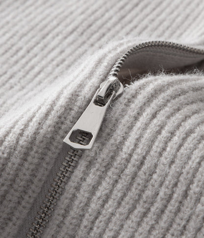 100% Merino Wool ZIPPED CARDIGAN